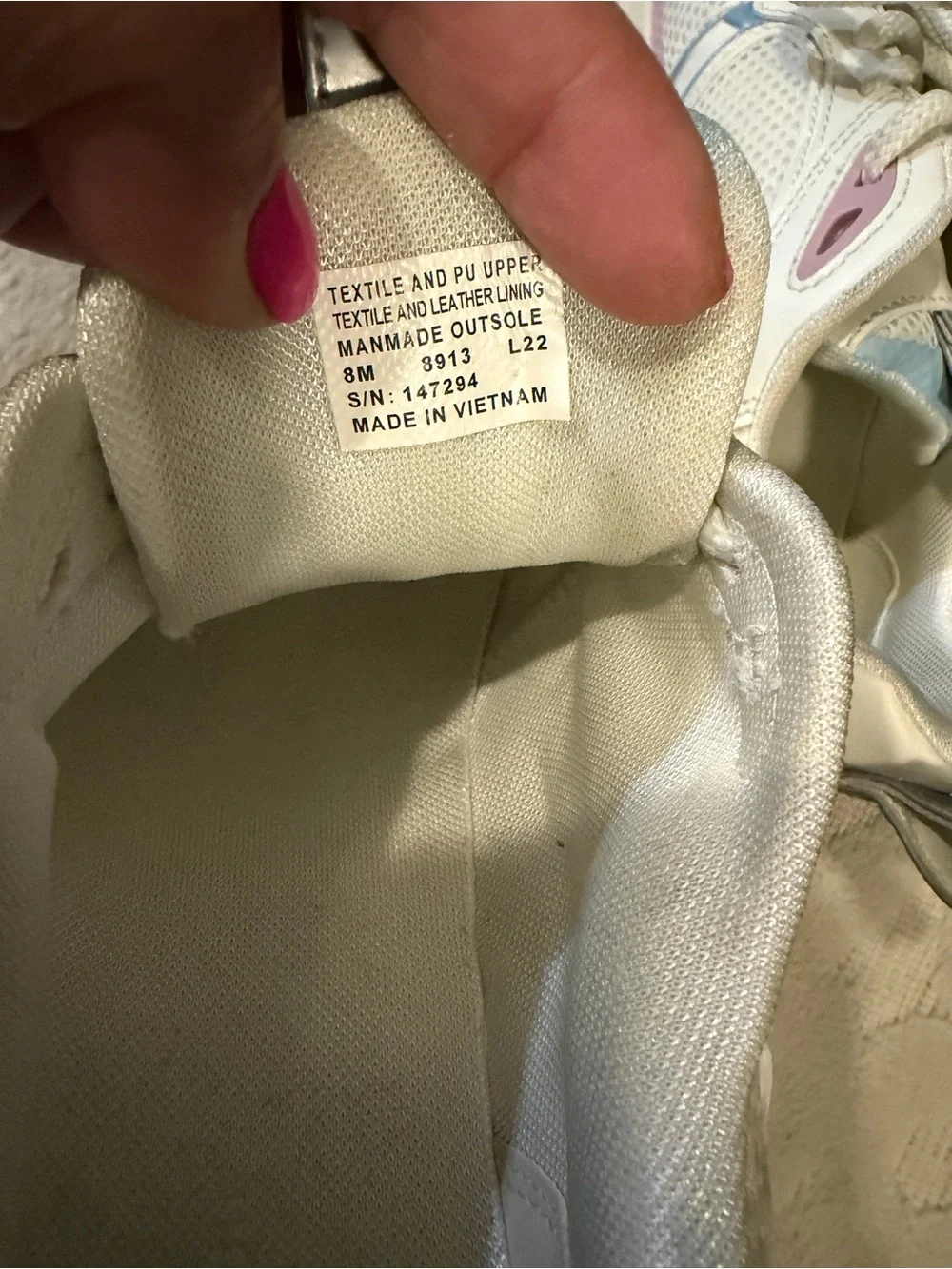 Tory Burch Good Luck Trainer Sneakers with Pastel Blue & Pink Accents